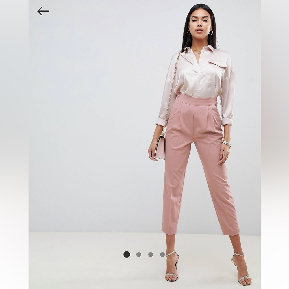 Asos Design Highwaist Tapered Pants
